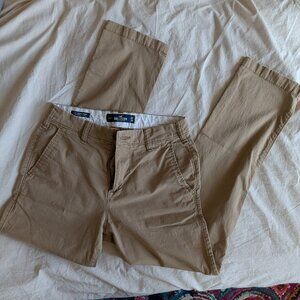 Hollister khaki slim straight chinos 28x30